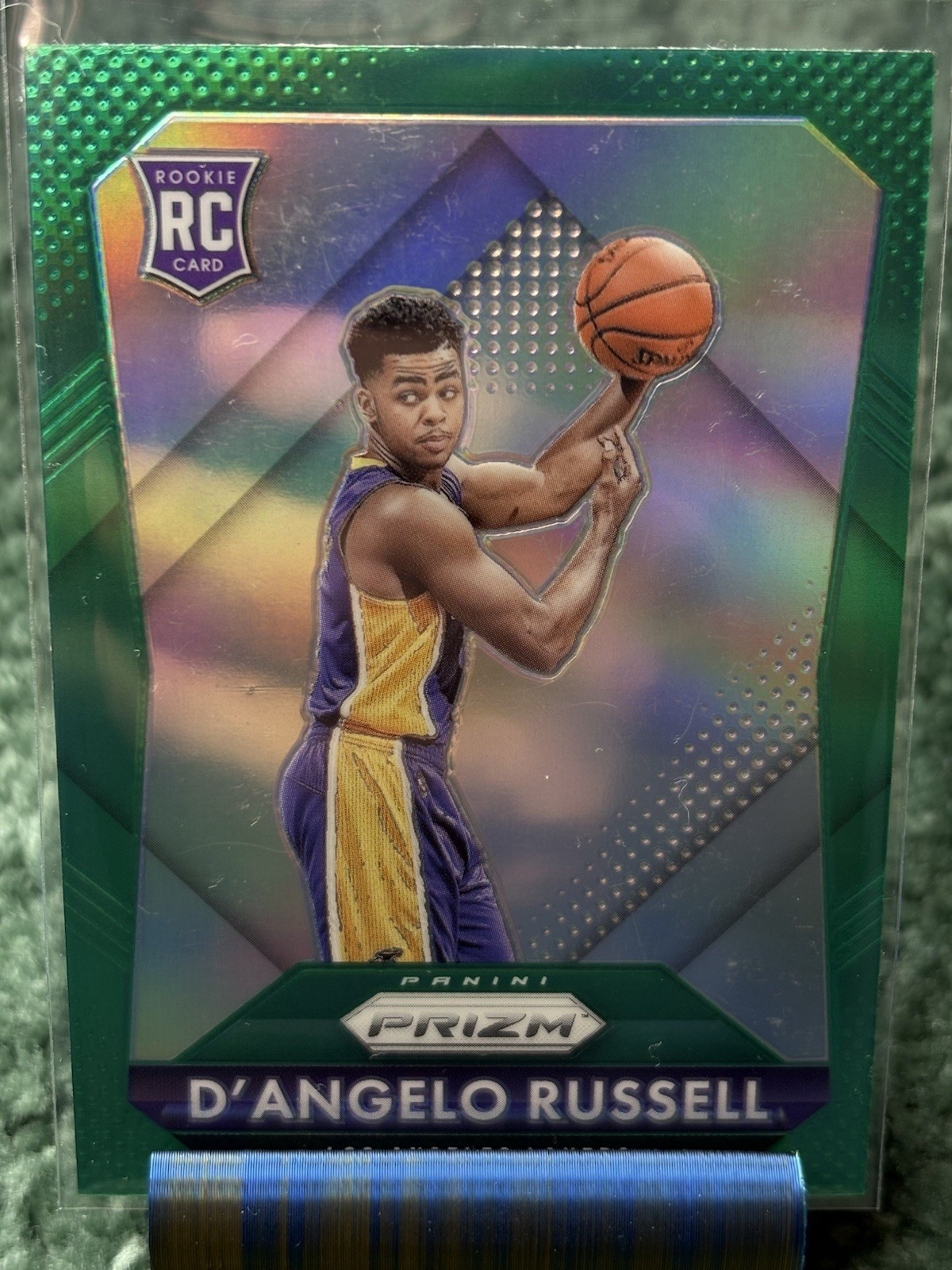 2015-16 Panini Prizm - D'Angelo Russell #322 Green Prizm RC