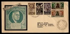 DR WHO 1945 ITALY FDC FDR ROOSEVELT 4 FREEDOMS OVPT COMBO M72477