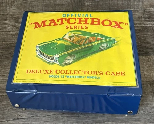 Matchbox Series Deluxe Collector's Case 1968 Vintage, Holds 72 Cars incomplete.