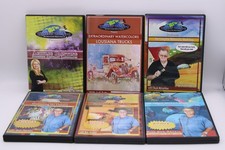 Lot of 6 Acrylic and Watercolor Painting World of Art Instruction DVDs lot