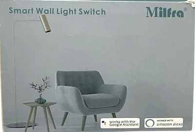 Smart WiFi Light Switch Touch Control 2.4GHz Neutral Wire Works w/ Alexa Google