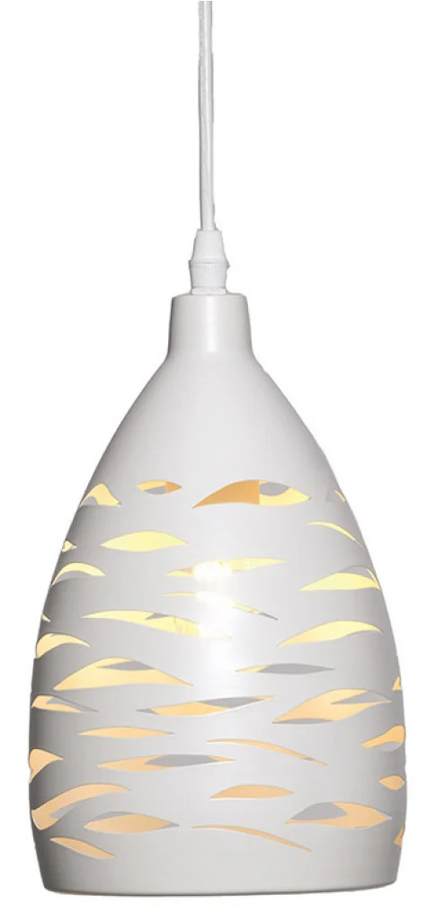 Ceiling Light White Arbar 150mm Oaks Lighting 5312/1 P WH