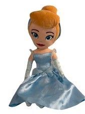 Kohls Disney Princess Cinderella Plush Stuffed Doll Blue Dress Outfit Cute 15"