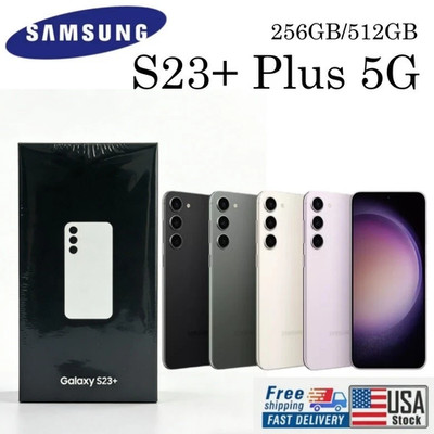 NEW UNLOCKED SAMSUNG GALAXY S23+ PLUS 5G SM-S916U ALL COLORS AND MEMORY US STOCK