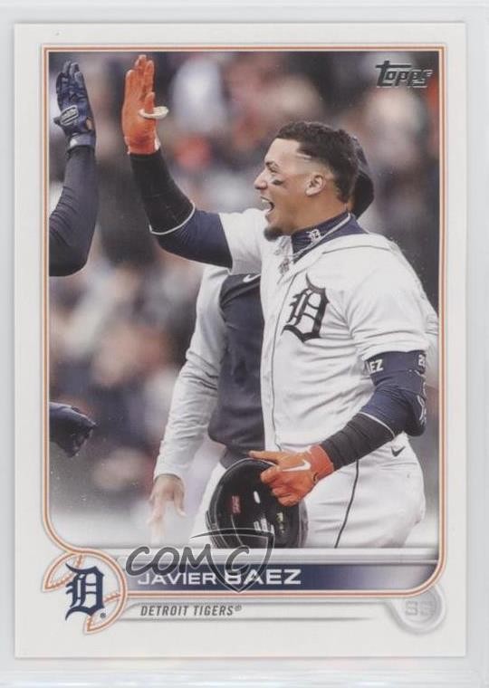 2022 Topps Update Image Variation SP (High Fiving) Javier Baez #US89 09wc