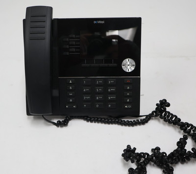 Mitel 50006767 MiVoice 6920 Gigabit Ethernet IP Phone Black Corded Single Keypad