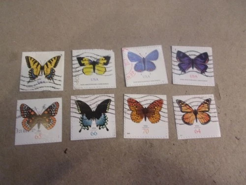 USA Used, 2010-2021 Issue, Butterflies, Set of 8