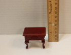 Vtg dollhouse furniture (bed, nightstand, chest of drawers, side table) — photo 7
