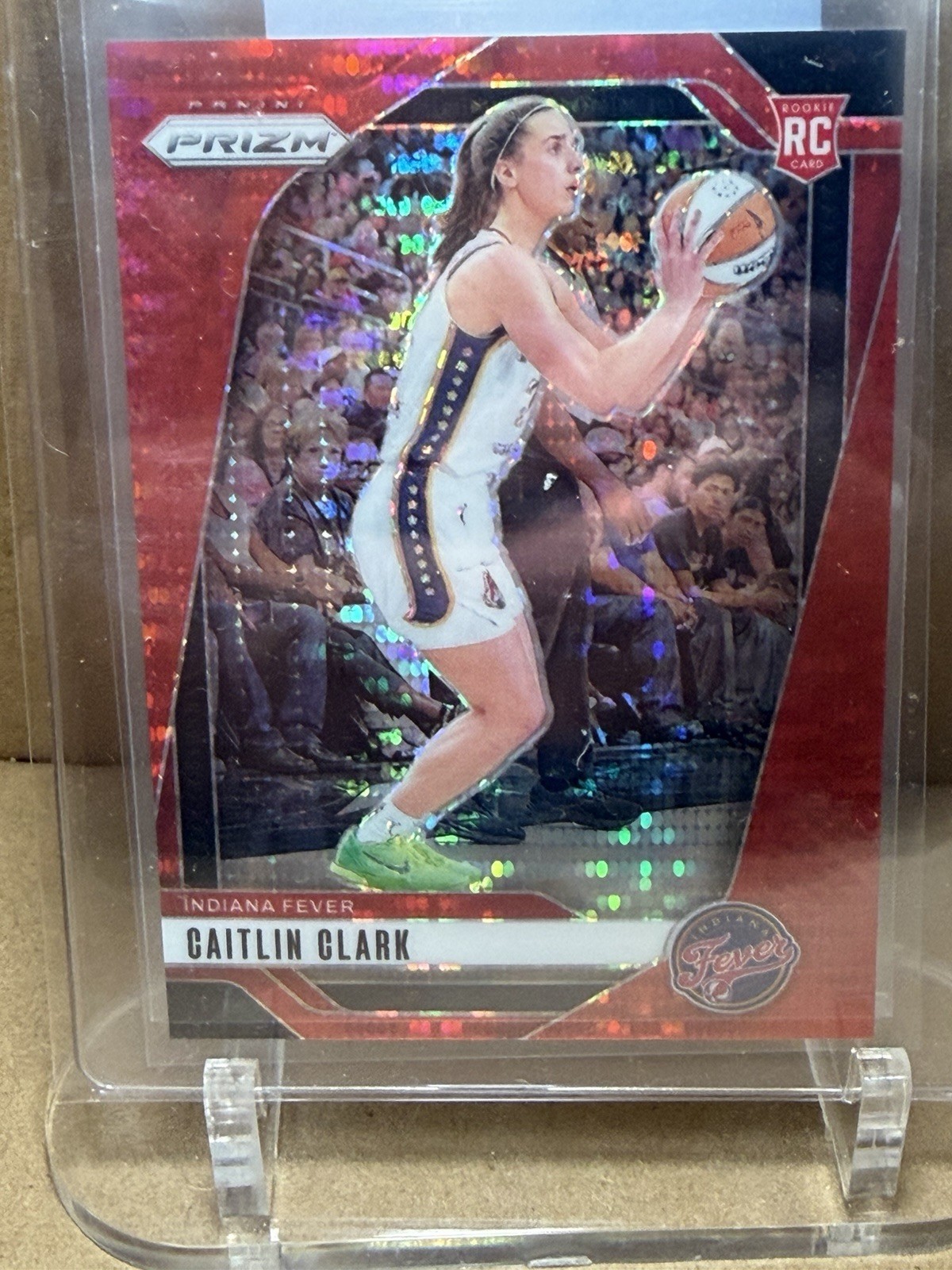 2024 Panini Prizm WNBA Caitlin Clark #22 Red Pulsar Prizm /299 RC NM-Authentic
