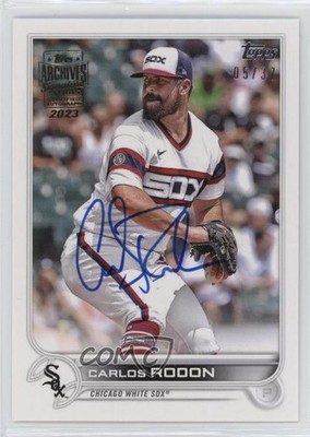 2023 Archives Signature Series 5/37 Carlos Rodon (2022 Topps One) Auto ob9