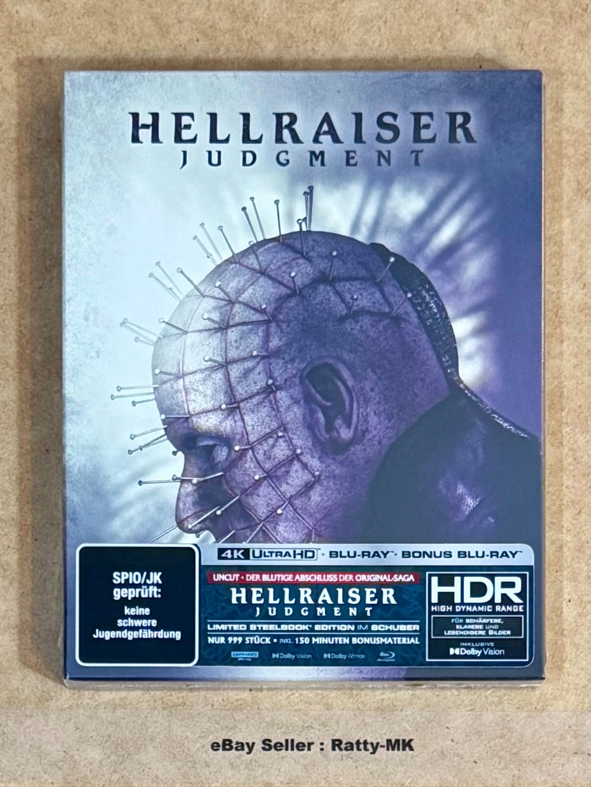 HELLRAISER: JUDGMENT - GERMAN IMPORT 4K BLU RAY STEELBOOK EDITION (D) - NEW