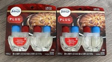 Febreze Plug-In Air Freshener Oil Refill Baked Cinnamon Apples 2ct Lot of 2