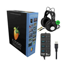 FL Studio 20 - Signature Edition Boxed Bundle with Headphones USB 3.0 Hub