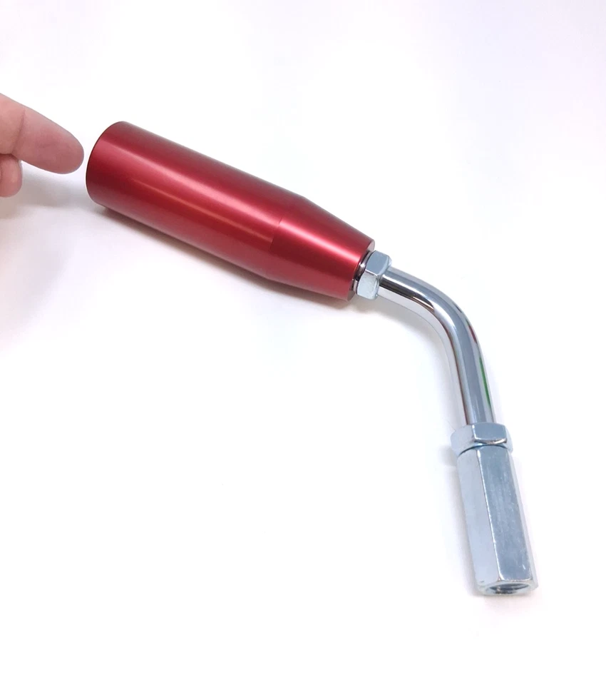 Palanca de cambios Red Roadway Style Cat Paw 1/2-13 rosca Peterbilt Kenworth Mack Foto 3 de 3