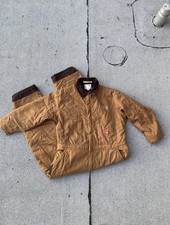 Dickies Coveralls 2XL Heavy Canvas Quilt Lined Double Knee Carpenter Insulated