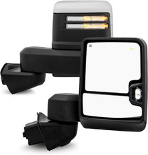 - Fits 2019-2022 GMC Sierra 1500 Power Heated Manual Folding Towing Mirror W/Led