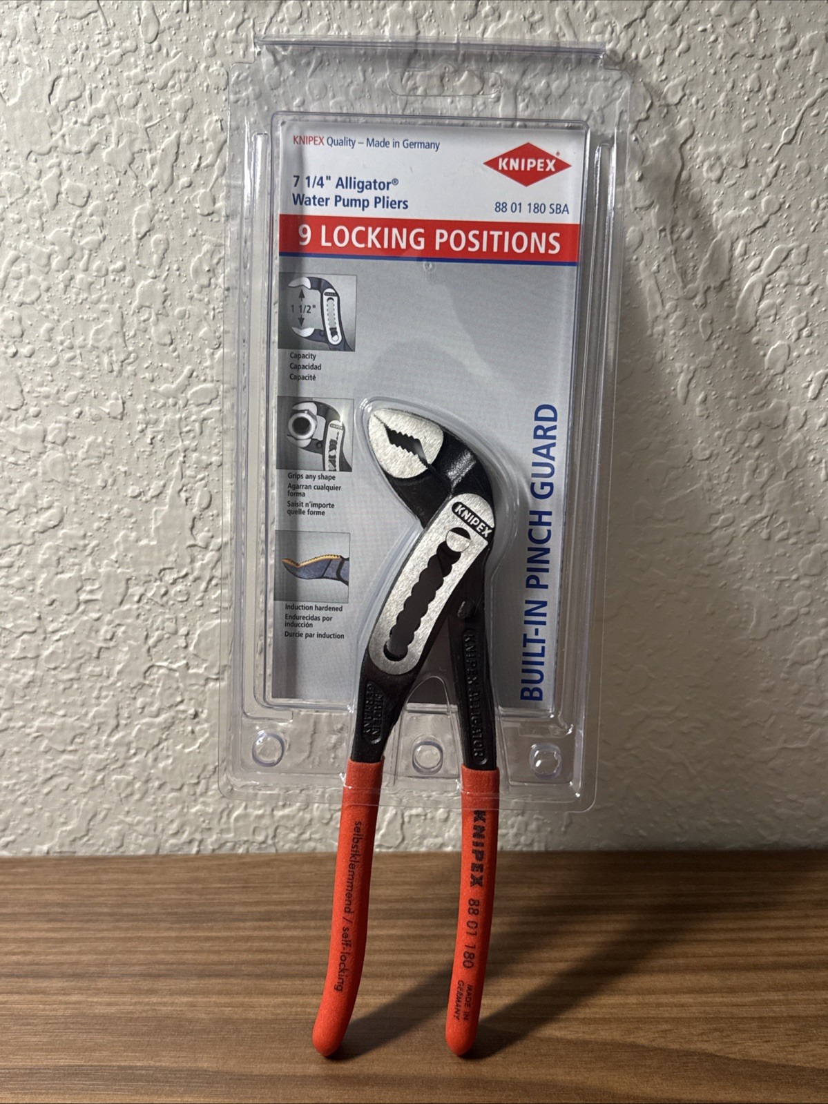 Knipex Alligator Water Pump Pliers 7 1/4" Made In Germany