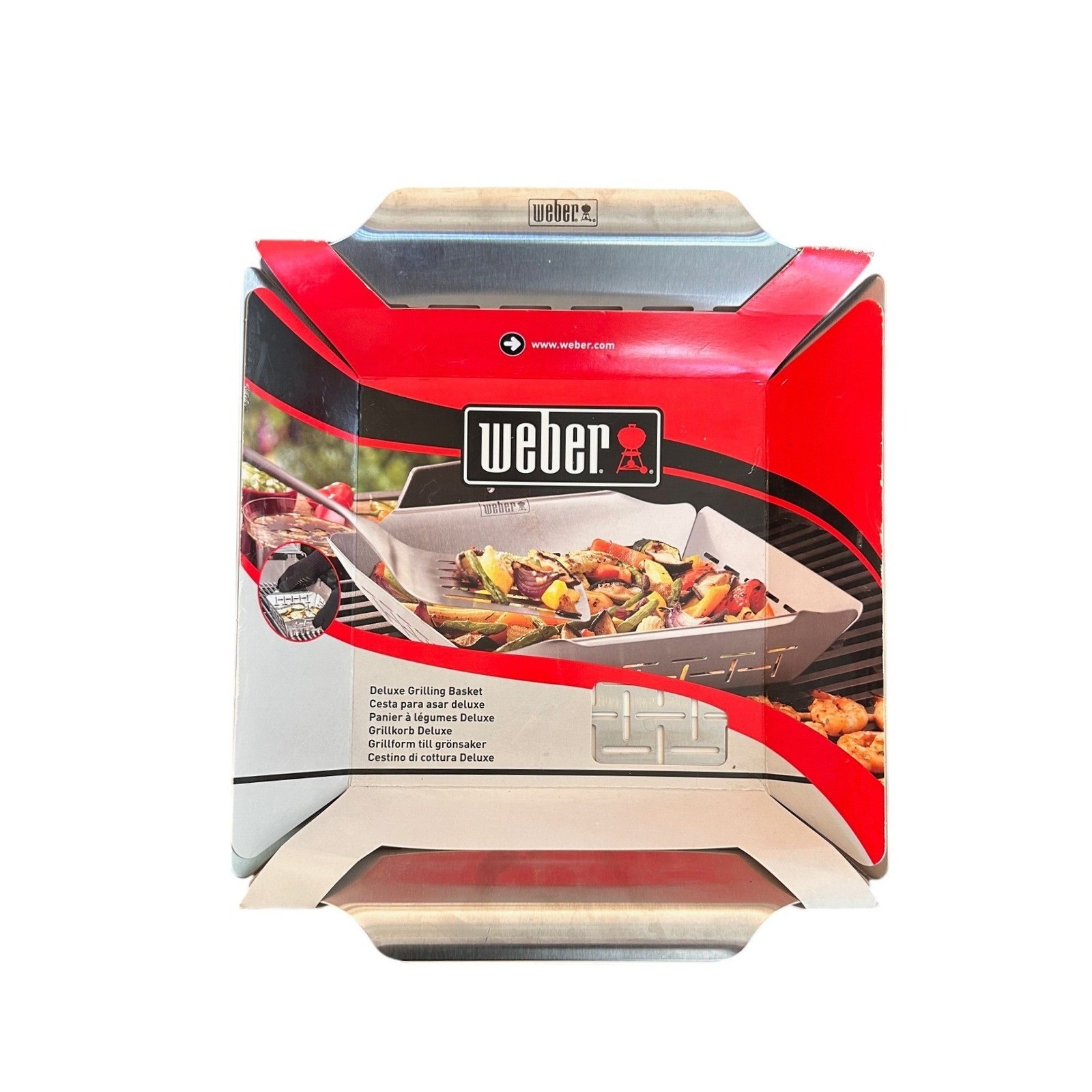 Weber 6434 Stainless Steel Vegetable Grilling Basket Large B