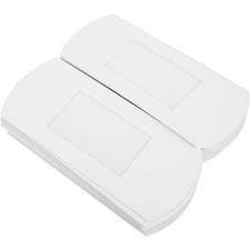 White Paper Pillow Gift Boxes with Window Reusable for Candy Jewelry Storage