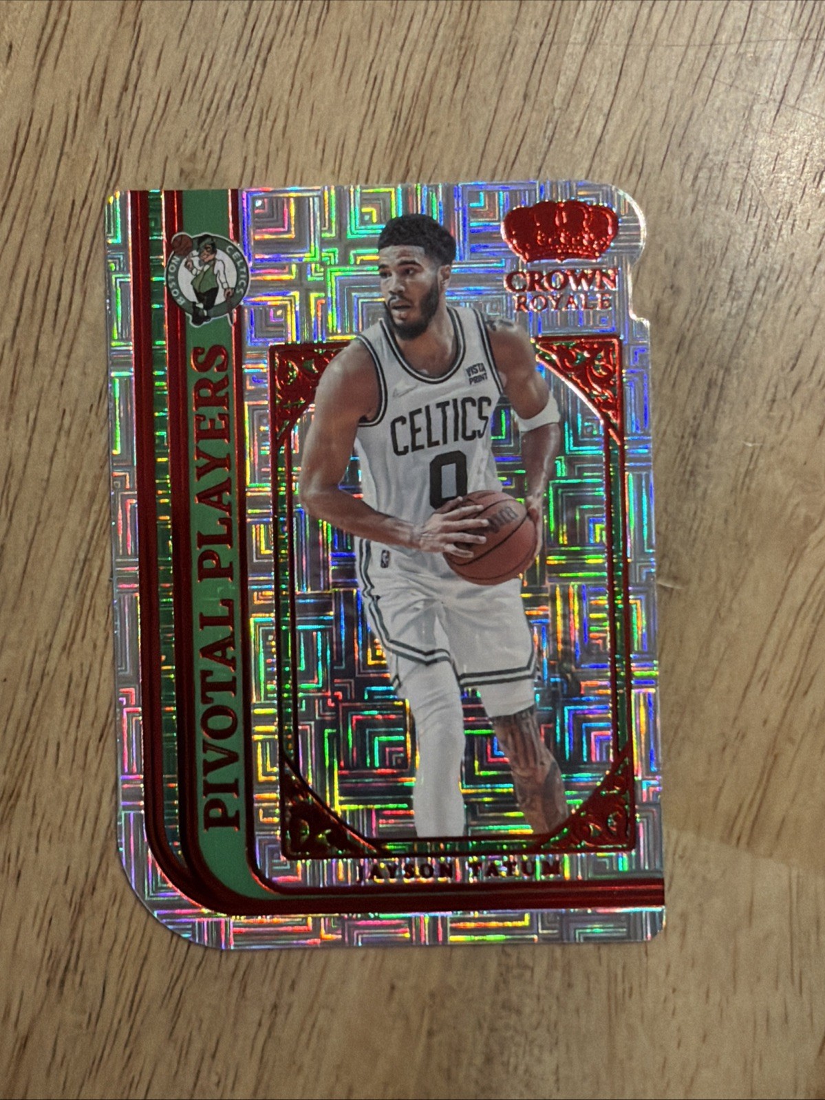 Jayson Tatum 2021-22 Panini Crown Royale Pivotal Players #8 Asia Red Celtics