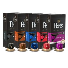 Peet's Coffee, Dark and Medium Roast Espresso Capsules Variety Pack with...