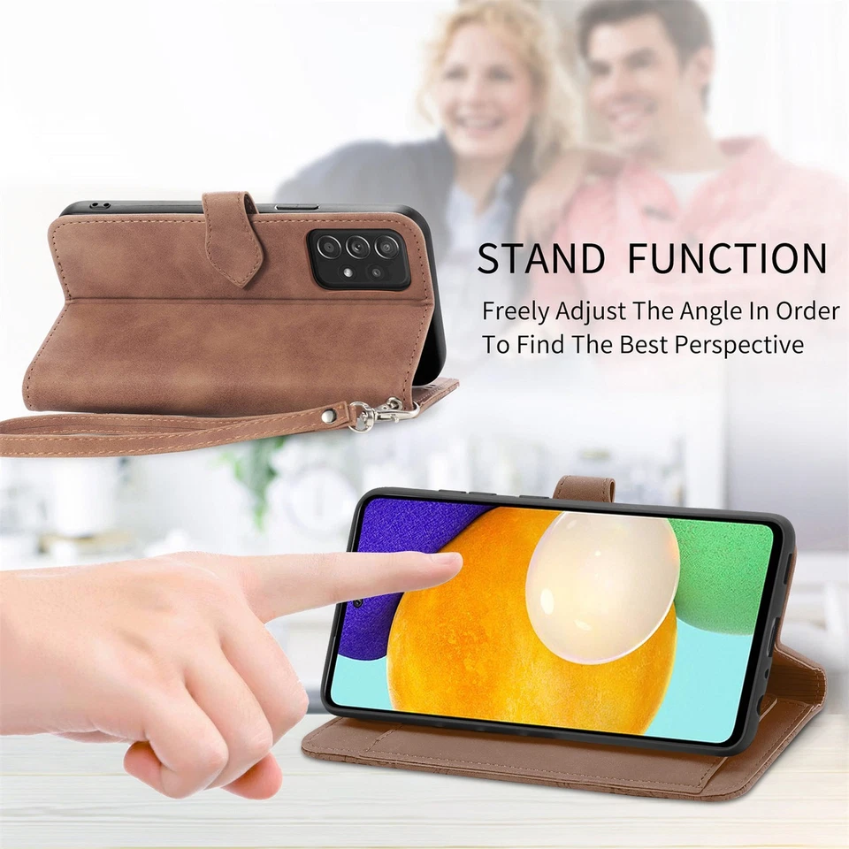 For Samsung Galaxy S25 Ultra S24 S23 FE Cover Zipper Leather Wallet Phone Case - Image 4 of 4