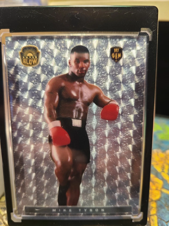 2021 Super Glow Sports 1st gen Mike Tyson 1/1 Silver Superfractor - Image 4 of 4