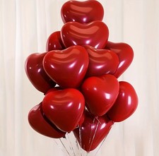 Herz Luftballons rot &Oslash; 25,4 cm - 30 St&uuml;ck Ballon Hochzeit Verlobung Valentinstag