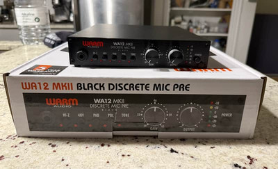 Warm Audio WA12 MKII Mic Preamplifier - Black