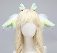 Handmade Chinese Dragon Horned Ear Headband Cosplay Exotic
