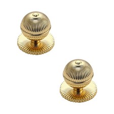 Self-Stick Cabinet Drawer Knobs Metal Helper Adhesive 2 PCS Ball Gold Handles