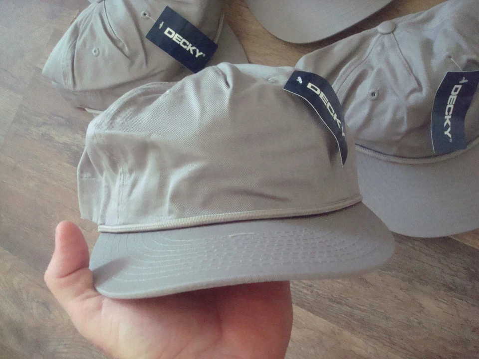 LOTE DE 10 GORRAS GORRAS DE CAMIONERO CUERDA GRIS SNAPBACK EN BLANCO 00S Y2K DE COLECCIÓN DEADSTOCK Foto 3 de 4