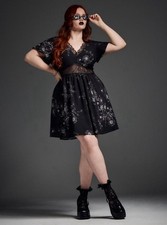 Torrid Nightfall Babydoll Mini Dress Deep Bla...