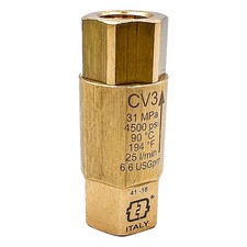 Mecline Cv3-40038 3/8" Fnpt Spring Check Valve