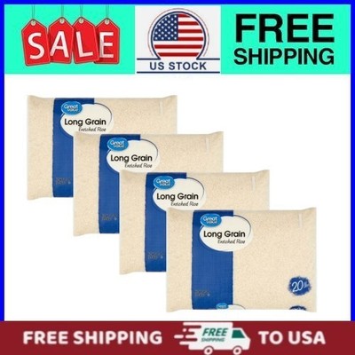 (4 pack) Great Value Long Grain Enriched Rice 20 lb/bag