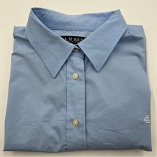 Lauren Ralph Lauren black label button down SZ Large. non iron stretch.