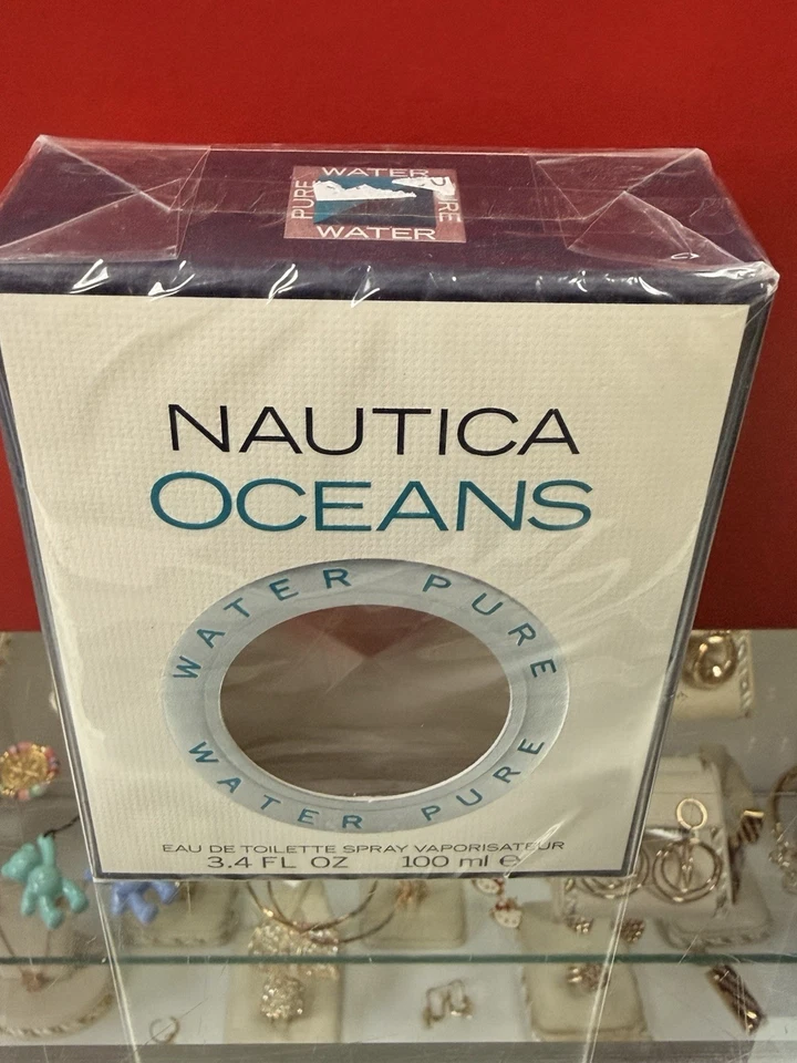 Nautica Oceans Pure Water de Nautica 3,4 oz/100 ml eau de parfum spray hombres colonia SELLADO Foto 2 de 4