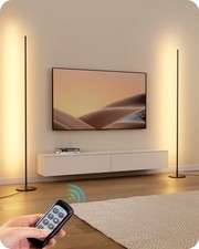 EDISHINE Modern Corner Floor Lamp, Set of 2, ...