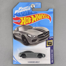 2019 Hot Wheels 15' Mercedes-AMG GT Gray Fast & Furious HW Screen Time 8/10