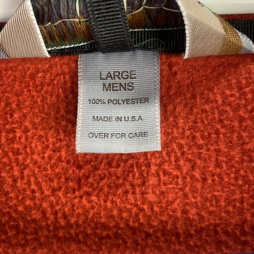 Vintage Eastern Mountain Sports EMS 1/2 Zip Fleece Jacket Mens Large Orange - Picture 3 of 12