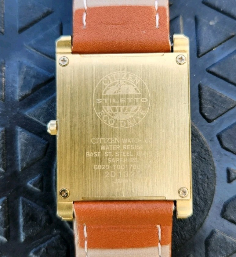 Citizen Stiletto Eco-Drive G820-T001700 Ultra Slim White Tank 27mm