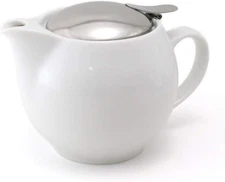 ZERO JAPAN Universal Teapot 450ml White Ceramic Made in Japan Stainless Lid