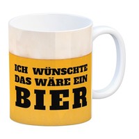 Ich WüNschte Das WäRe Ein Bier Kaffeebecher Mit Bier Motiv
