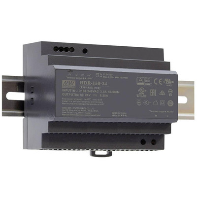 Mean Well HDR-150-24 150W 24V 6.25A hutschienen Netzteil DIN-RAIL