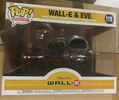 Funko Pop! Movie Moment Disney: Wall-E and EVE Vinyl Figure # 1119- Damaged Box