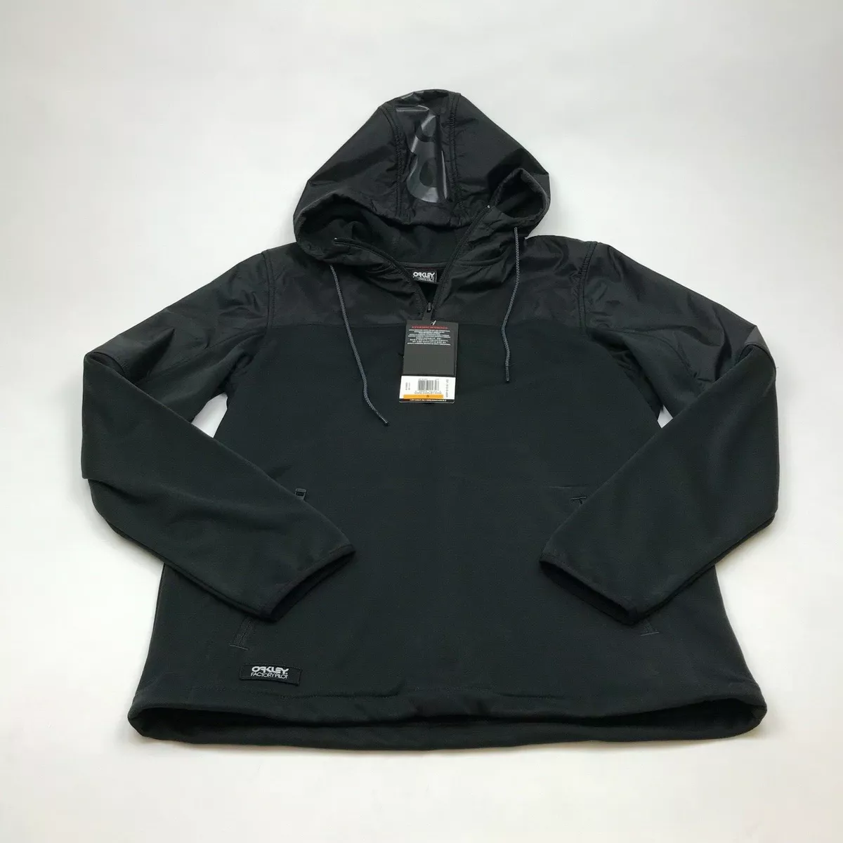 OAKLEY FACTORY PILOT PULL OVER SWEATER 472002 BLACK MEN S SMALL