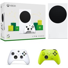 Xbox Series S 512GB SSD Console White + Xbox Wireless Controller Electric Volt