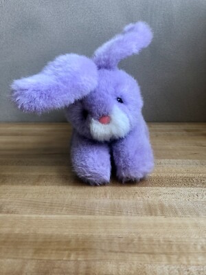 Vintage 1987 Embrace Platinum Purple Lavender Bunny Rabbit Plush