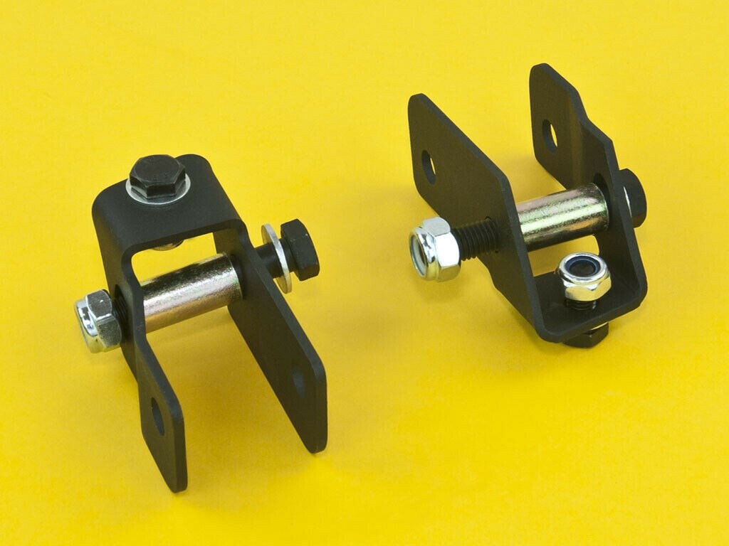 Rear Shock Extender Kit For 2-4" Lift - GMC Chevy K1500 K2500 Pickup 88-99 4WD, Powdercoated Steel