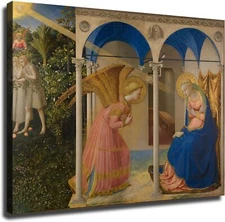 The Annunciation By Fra Angelico Poster Wall Art Picture Print Photo Creative
